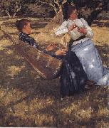 Henry Herbert La Thangue In the Orchard oil painting reproduction